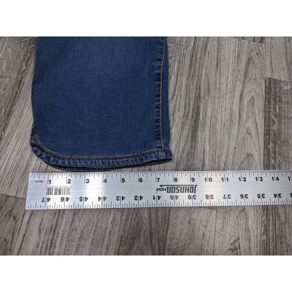 (3/$35) Gloria Vanderbilt Pockets Skimmer Slimming Denim Blue Jeans Capris - Picture 11 of 11